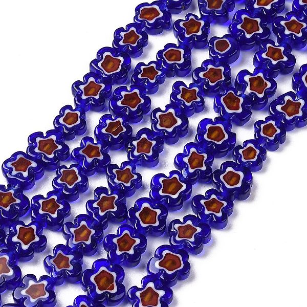 PandaHall Handmade Millefiori Glass Bead Strands, Flower, Dark Blue, 10x2.6mm, Hole: 1mm, about 42pcs/strand, 15.75 inch(40cm) Millefiori...
PandaHall Handmade Millefiori Glass Bead Strands, Flower, Dark Blue, 10x2.6mm, Hole: 1mm, about 42pcs/strand, 15.75 inch(40cm) Millefiori...