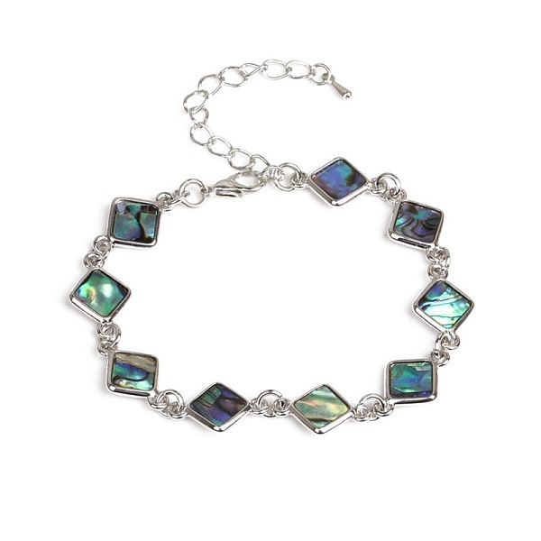 PandaHall Rhombus Natural Abalone Shell/Paua Shell Link Bracelets for Women Shell Rhombus
PandaHall Rhombus Natural Abalone Shell/Paua Shell Link Bracelets for Women Shell Rhombus