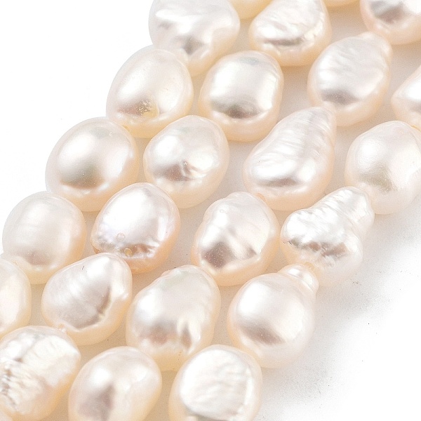 PandaHall Natural Cultured Freshwater Pearl Beads Strands, Two Sides Polished, Grade 5A, White, 7~8mm, Hole: 0.6mm, about 20~22pcs/strand...
PandaHall Natural Cultured Freshwater Pearl Beads Strands, Two Sides Polished, Grade 5A, White, 7~8mm, Hole: 0.6mm, about 20~22pcs/strand...