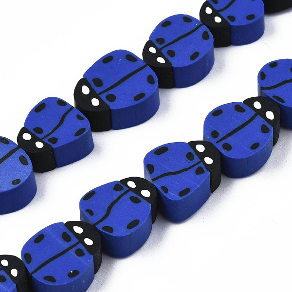 PandaHall Handmade Polymer Clay Bead Strands, Ladybug, Medium Blue, 8~12x7.5~10x4~5mm, Hole: 1.5~2mm, about 38~40pcs/strand, 14.17...
PandaHall Handmade Polymer Clay Bead Strands, Ladybug, Medium Blue, 8~12x7.5~10x4~5mm, Hole: 1.5~2mm, about 38~40pcs/strand, 14.17...