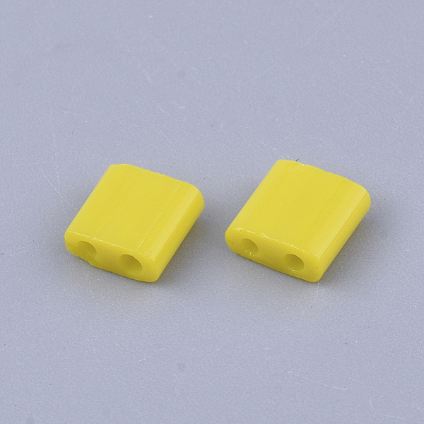 PandaHall 2-Hole Glass Seed Beads, Opaque Colours, Square, Yellow, 5x4.5~5.5x2~2.5mm, Hole: 0.5~0.8mm, about 118pcs/10g Glass Square Yellow
PandaHall 2-Hole Glass Seed Beads, Opaque Colours, Square, Yellow, 5x4.5~5.5x2~2.5mm, Hole: 0.5~0.8mm, about 118pcs/10g Glass Square Yellow