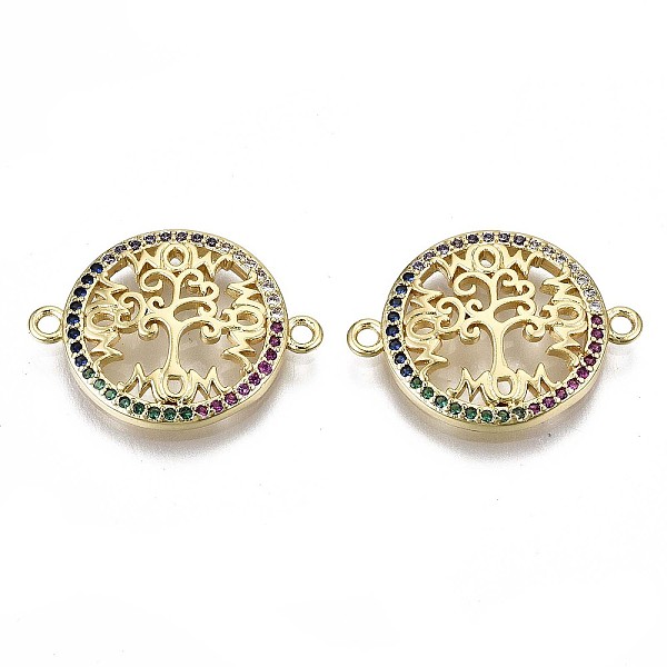 PandaHall Brass Micro Pave Colorful Cubic Zirconia Links Connectors, for Mother's Day, Cadmium Free & Nickel Free & Lead Free, Flat Round...
PandaHall Brass Micro Pave Colorful Cubic Zirconia Links Connectors, for Mother's Day, Cadmium Free & Nickel Free & Lead Free, Flat Round...