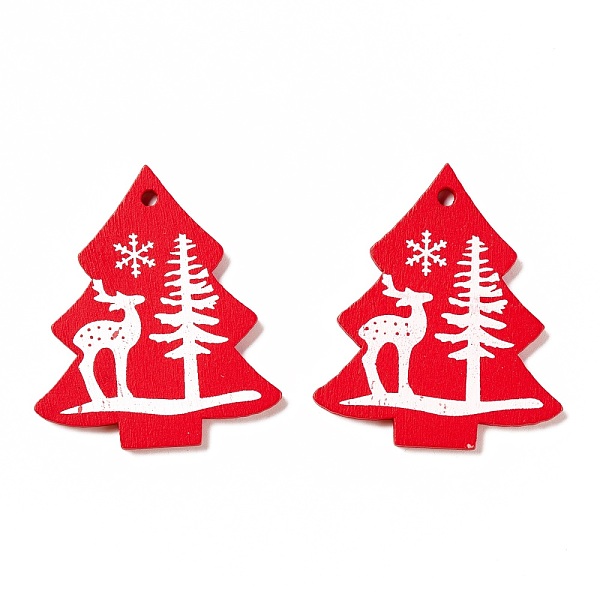 PandaHall Spray Painted Wood Pendants, Christmas Tree with Elk Pattern, Red, 49x42x2mm, Hole: 3mm Wood Other Animal Red
PandaHall Spray Painted Wood Pendants, Christmas Tree with Elk Pattern, Red, 49x42x2mm, Hole: 3mm Wood Other Animal Red