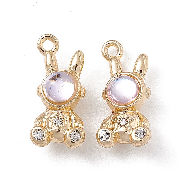 PandaHall Alloy Crystal Rhinestone Pendants, with Glass, Rabbit with Star Charm, Golden, 22x9x7.5mm, Hole: 1.8mm Alloy+Rhinestone Rabbit..., Clear
PandaHall Alloy Crystal Rhinestone Pendants, with Glass, Rabbit with Star Charm, Golden, 22x9x7.5mm, Hole: 1.8mm Alloy+Rhinestone Rabbit..., Clear