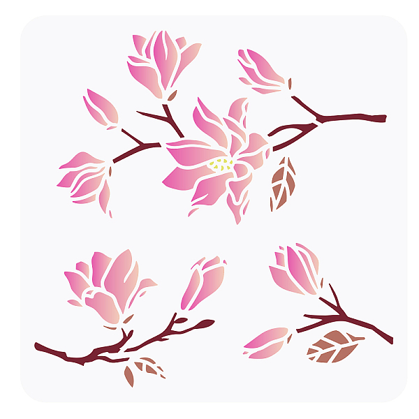 PandaHall PET Hollow Out Drawing Painting Stencils, for DIY Scrapbook, Photo Album, Floral Pattern, 30x30cm Plastic Flower
PandaHall PET Hollow Out Drawing Painting Stencils, for DIY Scrapbook, Photo Album, Floral Pattern, 30x30cm Plastic Flower