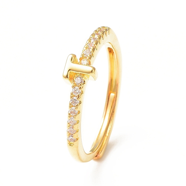 PandaHall Clear Cubic Zirconia Initial Letter Adjustable Ring, Golden Brass Jewelry for Women, Letter.T, Inner Diameter: 18mm Brass+Cubic...
PandaHall Clear Cubic Zirconia Initial Letter Adjustable Ring, Golden Brass Jewelry for Women, Letter.T, Inner Diameter: 18mm Brass+Cubic...