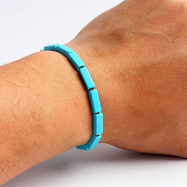 PandaHall Turquoise Bracelet with Elastic Rope Bracelet, Male and Female Lovers Best Friend Natural Gemstone
PandaHall Turquoise Bracelet with Elastic Rope Bracelet, Male and Female Lovers Best Friend Natural Gemstone