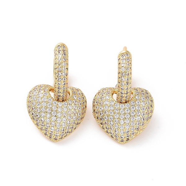PandaHall Cubic Zirconia Heart Dangle Hoop Earrings, Brass Jewelry for Women, Cadmium Free & Nickel Free & Lead Free, Real 18K Gold Plated..., Clear
PandaHall Cubic Zirconia Heart Dangle Hoop Earrings, Brass Jewelry for Women, Cadmium Free & Nickel Free & Lead Free, Real 18K Gold Plated..., Clear