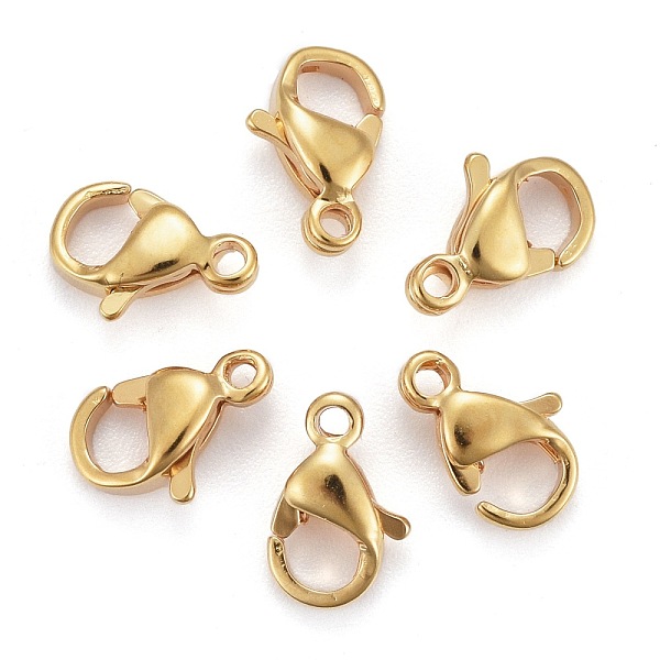 PandaHall Vacuum Plating 304 Stainless Steel Lobster Claw Clasps, Parrot Trigger Clasps, Real 24K Gold Plated, 9x6x3mm, Hole: 1mm 304...
PandaHall Vacuum Plating 304 Stainless Steel Lobster Claw Clasps, Parrot Trigger Clasps, Real 24K Gold Plated, 9x6x3mm, Hole: 1mm 304...