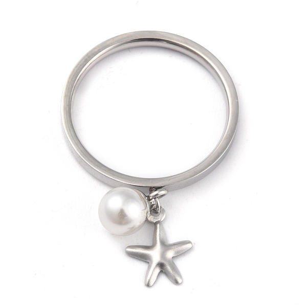 PandaHall Dual-use Items, 304 Stainless Steel Finger Rings or Pendants, with Plastic Round Beads, Star, White, Stainless Steel Color, US...
PandaHall Dual-use Items, 304 Stainless Steel Finger Rings or Pendants, with Plastic Round Beads, Star, White, Stainless Steel Color, US...