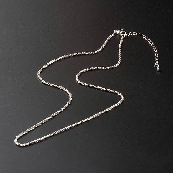 PandaHall 304 Stainless Steel Box Chain Necklaces, with Lobster Claw Clasps, Stainless Steel Color, 45.8x0.2cm 304 Stainless Steel
PandaHall 304 Stainless Steel Box Chain Necklaces, with Lobster Claw Clasps, Stainless Steel Color, 45.8x0.2cm 304 Stainless Steel