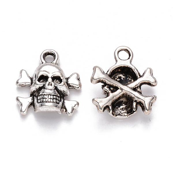 PandaHall Tibetan Style Alloy Charms, Skull, Cadmium Free & Lead Free, Antique Silver, 14.5x13x4.5mm, Hole: 1.6mm, about 750pcs/1000g Alloy...
PandaHall Tibetan Style Alloy Charms, Skull, Cadmium Free & Lead Free, Antique Silver, 14.5x13x4.5mm, Hole: 1.6mm, about 750pcs/1000g Alloy...