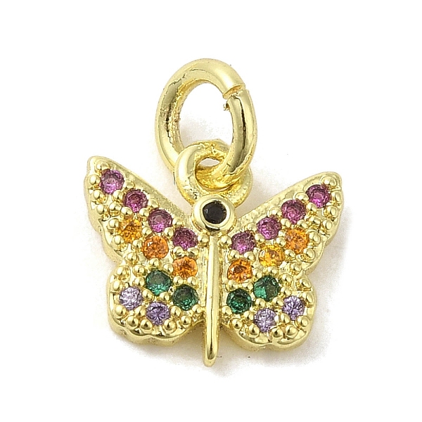 PandaHall Real 18K Gold Plated Brass Pave Cubic Zirconia Pendants, with Jump Rings, Butterfly, Colorful, 9x10x1.5mm, Hole: 3mm Brass+Cubic...
PandaHall Real 18K Gold Plated Brass Pave Cubic Zirconia Pendants, with Jump Rings, Butterfly, Colorful, 9x10x1.5mm, Hole: 3mm Brass+Cubic...