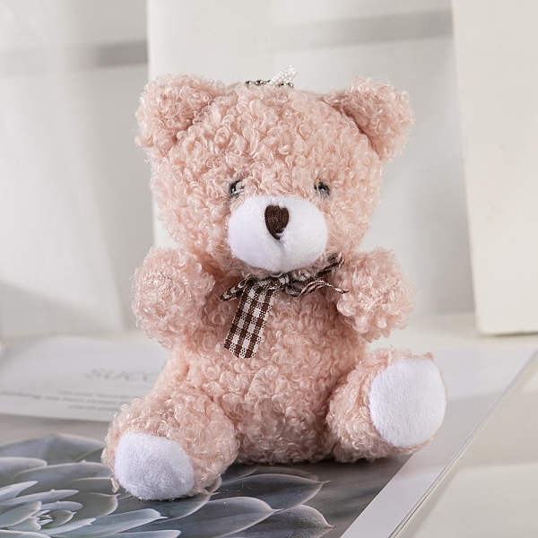 PandaHall Cute Plush PP Cotton Bear Doll Pendant Decorations, with Alloy Findings, for Keychain Bag Hanging Decoration, Pale Violet Red...
PandaHall Cute Plush PP Cotton Bear Doll Pendant Decorations, with Alloy Findings, for Keychain Bag Hanging Decoration, Pale Violet Red...