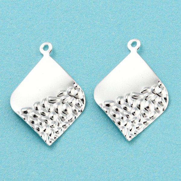 PandaHall Eco-friendly Brass Pendants, Cadmium Free & Lead Free, Textured Rhombus Charm, 925 Sterling Silver Plated, 23x16x0.5mm, Hole...
PandaHall Eco-friendly Brass Pendants, Cadmium Free & Lead Free, Textured Rhombus Charm, 925 Sterling Silver Plated, 23x16x0.5mm, Hole...
