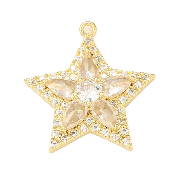 PandaHall Brass Micro Pave Cubic Zirconia Charms, with Glass, Star Charm, Real 18K Gold Plated, 20.5x19.5x4.5mm, Hole: 1.2mm Brass+Cubic..., Clear
PandaHall Brass Micro Pave Cubic Zirconia Charms, with Glass, Star Charm, Real 18K Gold Plated, 20.5x19.5x4.5mm, Hole: 1.2mm Brass+Cubic..., Clear