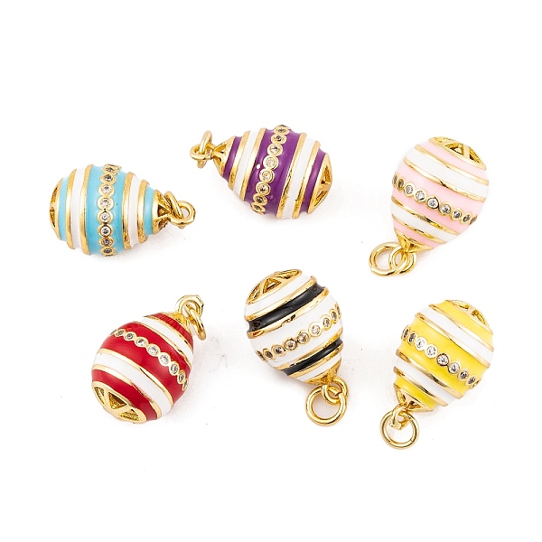 PandaHall Brass Micro Pave Cubic Zirconia Pendants, with Enamel and Jump Ring, Real 18K Gold Plated, Egg Charms, Mixed Color, 21x13mm, Hole..., Multicolor
PandaHall Brass Micro Pave Cubic Zirconia Pendants, with Enamel and Jump Ring, Real 18K Gold Plated, Egg Charms, Mixed Color, 21x13mm, Hole..., Multicolor