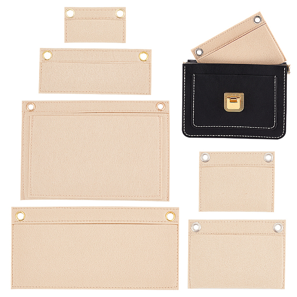 PandaHall WADORN 6 Sizes Purse Conversion Organizer Insert, Felt Handbag Organizer Inner Pocket Wallet Clutch Bag Conversion Kit with Eyelet..., Yellow
PandaHall WADORN 6 Sizes Purse Conversion Organizer Insert, Felt Handbag Organizer Inner Pocket Wallet Clutch Bag Conversion Kit with Eyelet..., Yellow