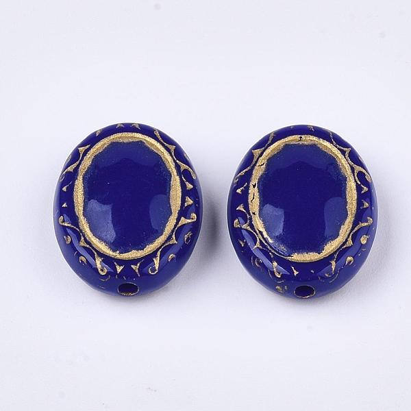 PandaHall Plating Acrylic Beads, Metal Enlaced, Oval, Dark Blue, 17.5x13.5x6mm, Hole: 1.6mm, about 590pcs/500g Acrylic Oval Blue
PandaHall Plating Acrylic Beads, Metal Enlaced, Oval, Dark Blue, 17.5x13.5x6mm, Hole: 1.6mm, about 590pcs/500g Acrylic Oval Blue
