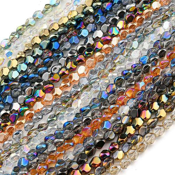 PandaHall Electroplate Glass Beads Strands, Faceted Polygon, Mixed Style, Mixed Color, 7.5x6x6.8mm, Hole: 1mm, about 90pcs/strand, 26.85..., Multicolor
PandaHall Electroplate Glass Beads Strands, Faceted Polygon, Mixed Style, Mixed Color, 7.5x6x6.8mm, Hole: 1mm, about 90pcs/strand, 26.85..., Multicolor