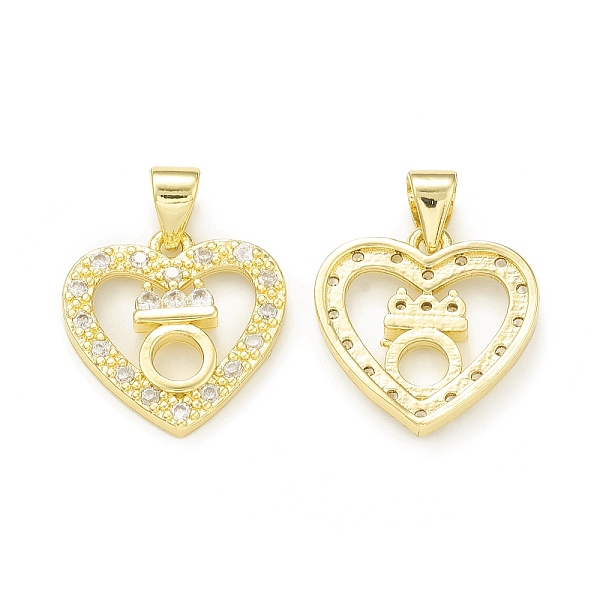 PandaHall Rack Plating Brass Micro Pave Clear Cubic Zirconia Pendants, Cadmium Free & Lead Free, Long-Lasting Plated, Heartwith Ring Charm...
PandaHall Rack Plating Brass Micro Pave Clear Cubic Zirconia Pendants, Cadmium Free & Lead Free, Long-Lasting Plated, Heartwith Ring Charm...