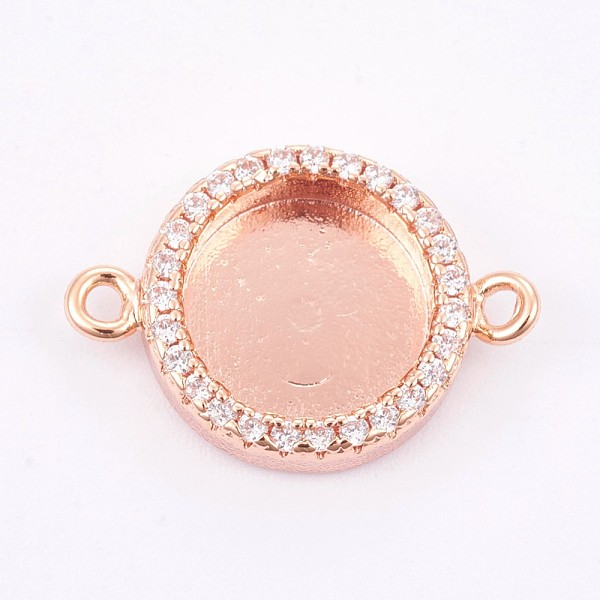 PandaHall Brass Micro Pave Cubic Zirconia Cabochon Connector Settings, Long-Lasting Plated, Flat Round, Rose Gold, Tray: 10mm, 13.5x19x3mm...
PandaHall Brass Micro Pave Cubic Zirconia Cabochon Connector Settings, Long-Lasting Plated, Flat Round, Rose Gold, Tray: 10mm, 13.5x19x3mm...