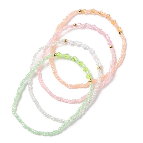 PandaHall Glass Seed & Bicone Acrylic Beaded Stretch Bracelet, Mixed Color, Inner Diameter: 2-1/8 inch(5.5cm) Glass Multicolor
PandaHall Glass Seed & Bicone Acrylic Beaded Stretch Bracelet, Mixed Color, Inner Diameter: 2-1/8 inch(5.5cm) Glass Multicolor