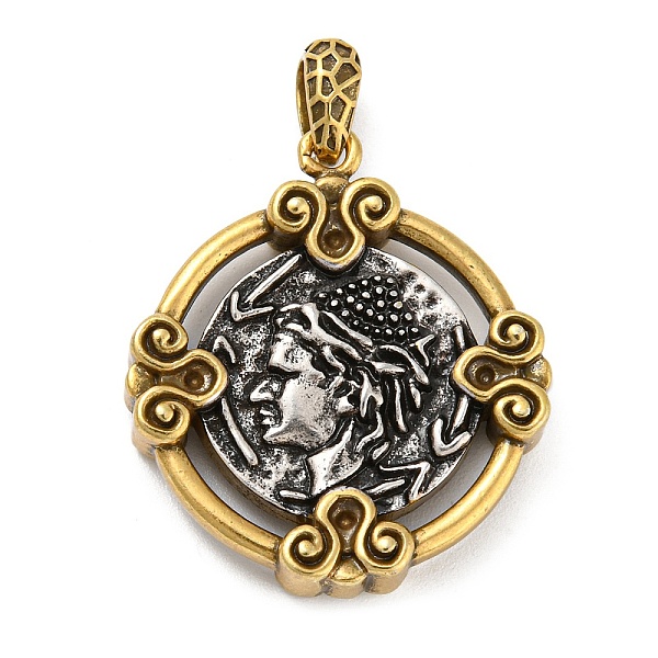 PandaHall Eco-Friendly Brass Pendants, Cadmium Free & Lead Free, Flat Round with Human Charm, Antique Bronze & Antique Silver, 28.5x25x5.5mm...
PandaHall Eco-Friendly Brass Pendants, Cadmium Free & Lead Free, Flat Round with Human Charm, Antique Bronze & Antique Silver, 28.5x25x5.5mm...