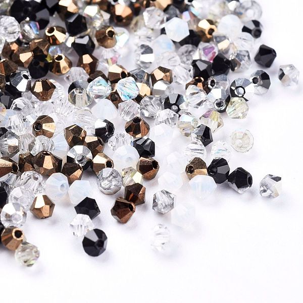 PandaHall Czech Glass Beads, Faceted, Bicone, Black, 3x2.5~3mm, Hole: 0.8mm, about 720pcs/bag Czech Glass Bicone Black
PandaHall Czech Glass Beads, Faceted, Bicone, Black, 3x2.5~3mm, Hole: 0.8mm, about 720pcs/bag Czech Glass Bicone Black