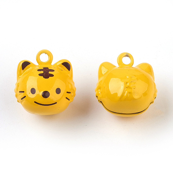 PandaHall Brass Bell Pendants, Twelve Chinese Zodiac Signs, Tiger, 17~25x14~20x12.5~19mm, Hole: 2mm Brass Tiger Gold
PandaHall Brass Bell Pendants, Twelve Chinese Zodiac Signs, Tiger, 17~25x14~20x12.5~19mm, Hole: 2mm Brass Tiger Gold