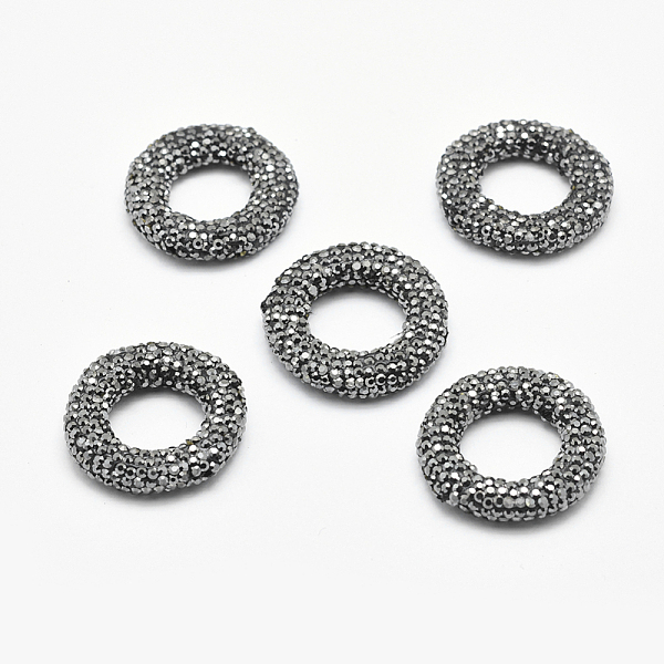 PandaHall Polymer Clay Rhinestone Beads, Donut, Hematite, 28~29x5~6mm, Hole: 1.5mm Polymer Clay+Glass Rhinestone Donut Black
PandaHall Polymer Clay Rhinestone Beads, Donut, Hematite, 28~29x5~6mm, Hole: 1.5mm Polymer Clay+Glass Rhinestone Donut Black