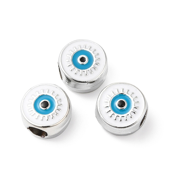 PandaHall CCB Plastic European Beads, Large Hole Beads, Flat Round with Evil Eye, White, 12x11.5x7.5mm, Hole: 4.8mm Plastic Flat Round White
PandaHall CCB Plastic European Beads, Large Hole Beads, Flat Round with Evil Eye, White, 12x11.5x7.5mm, Hole: 4.8mm Plastic Flat Round White