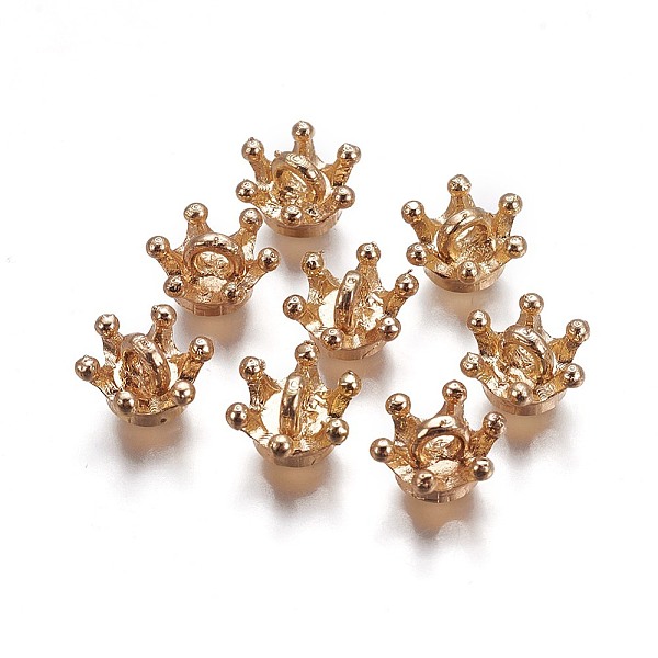PandaHall Alloy Bead Cap Pendant Bails, for Globe Glass Bubble Cover Pendants, Crown, Golden, 9.5x5.5mm, Hole: 1.8mm, Tray: 6mm Alloy
PandaHall Alloy Bead Cap Pendant Bails, for Globe Glass Bubble Cover Pendants, Crown, Golden, 9.5x5.5mm, Hole: 1.8mm, Tray: 6mm Alloy