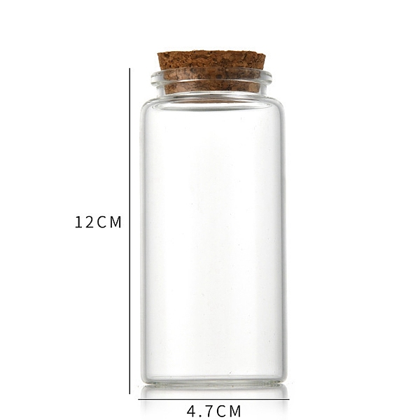 PandaHall Glass Bottle, with Cork Plug, Wishing Bottle, Column, Clear, 4.7x12cm, Capacity: 150ml(5.07fl. oz) Glass Column Clear
PandaHall Glass Bottle, with Cork Plug, Wishing Bottle, Column, Clear, 4.7x12cm, Capacity: 150ml(5.07fl. oz) Glass Column Clear