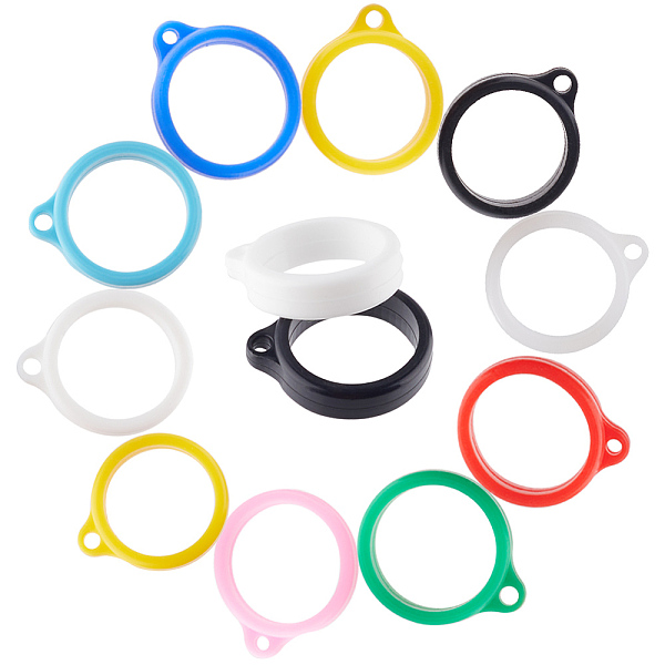 PandaHall Gorgecraft 60Pcs 10 Styles Silicone Pendant, for Electronic stylus & Lighter Making, Ring, Mixed Color, 28.5~29x24x6.5~7mm, Hole..., Multicolor
PandaHall Gorgecraft 60Pcs 10 Styles Silicone Pendant, for Electronic stylus & Lighter Making, Ring, Mixed Color, 28.5~29x24x6.5~7mm, Hole..., Multicolor