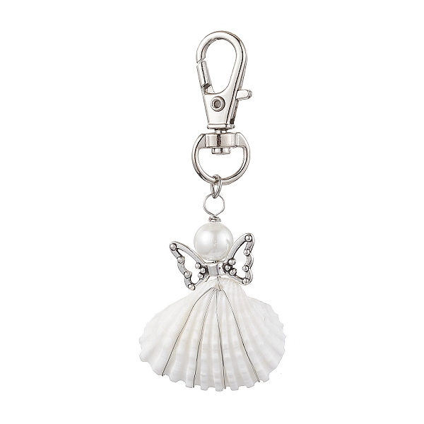 PandaHall Angel Alloy & Wire Wrapped Natural Shell Pendant Decorations, Swivel Clasps Charms for Bag Ornaments, Antique Silver & Platinum...
PandaHall Angel Alloy & Wire Wrapped Natural Shell Pendant Decorations, Swivel Clasps Charms for Bag Ornaments, Antique Silver & Platinum...