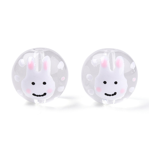 PandaHall Transparent Handmade Lampwork Beads, Round with Rabbit Pattern, White, 12.5x11.5mm, Hole: 1.6mm Lampwork Round White
PandaHall Transparent Handmade Lampwork Beads, Round with Rabbit Pattern, White, 12.5x11.5mm, Hole: 1.6mm Lampwork Round White