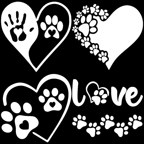 PandaHall 4Pcs 4 Styles PET Waterproof Self-adhesive Car Stickers, Reflective Decals for Car, Motorcycle Decoration, Silver, Paw Print..., White
PandaHall 4Pcs 4 Styles PET Waterproof Self-adhesive Car Stickers, Reflective Decals for Car, Motorcycle Decoration, Silver, Paw Print..., White