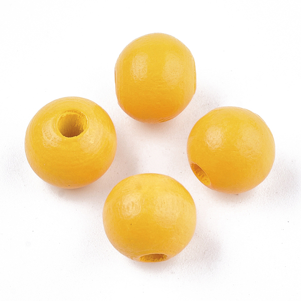 PandaHall Painted Natural Wood Beads, Round, Gold, 10x8.5~9mm, Hole: 2~3mm Schima Wood Round Gold
PandaHall Painted Natural Wood Beads, Round, Gold, 10x8.5~9mm, Hole: 2~3mm Schima Wood Round Gold