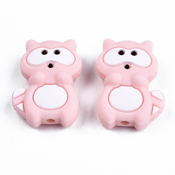 PandaHall Food Grade Eco-Friendly Silicone Focal Beads, Chewing Beads For Teethers, DIY Nursing Necklaces Making, Procyon Lotor, Pink...
PandaHall Food Grade Eco-Friendly Silicone Focal Beads, Chewing Beads For Teethers, DIY Nursing Necklaces Making, Procyon Lotor, Pink...