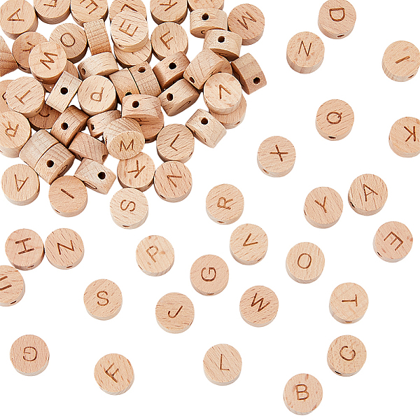 PandaHall HOBBIESAY 78Pcs 26 Styles Undyed Wood Beads 5x8mm Horizontal Hole Random Alphabet Beads Flat Round with Laser Engraved Letter A-Z..., Orange
PandaHall HOBBIESAY 78Pcs 26 Styles Undyed Wood Beads 5x8mm Horizontal Hole Random Alphabet Beads Flat Round with Laser Engraved Letter A-Z..., Orange