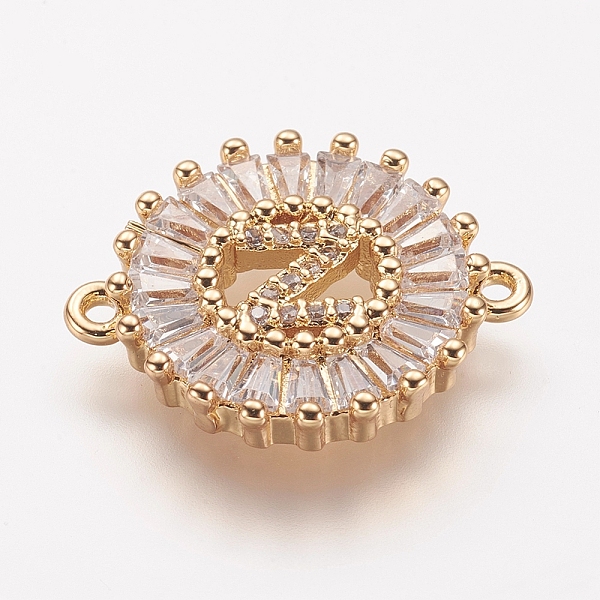 PandaHall Electrophoresis Brass Micro Pave Cubic Zirconia Links, Clear, Long-Lasting Plated, Flat Round, Letter Z, Golden, 16x20x3mm, Hole...
PandaHall Electrophoresis Brass Micro Pave Cubic Zirconia Links, Clear, Long-Lasting Plated, Flat Round, Letter Z, Golden, 16x20x3mm, Hole...
