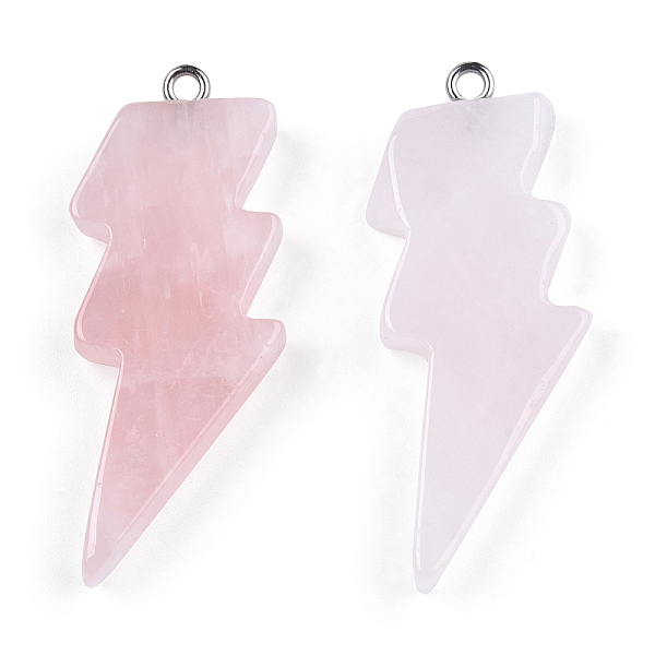 PandaHall Natural Rose Quartz Pendants, Lightning Bolt Charm, with Stainless Steel Color Tone 304 Stainless Steel Loops...
PandaHall Natural Rose Quartz Pendants, Lightning Bolt Charm, with Stainless Steel Color Tone 304 Stainless Steel Loops...