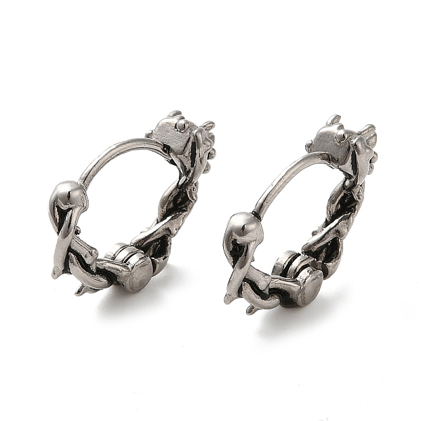 PandaHall 316 Surgical Stainless Steel Hoop Earrings, Branch, Antique Silver, 15x6mm 316 Surgical Stainless Steel Branch
PandaHall 316 Surgical Stainless Steel Hoop Earrings, Branch, Antique Silver, 15x6mm 316 Surgical Stainless Steel Branch