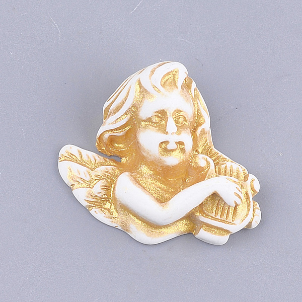 PandaHall Resin Cabochons, Spray Painted, Angel, Goldenrod, 25x27x11mm Resin Angel & Fairy Gold
PandaHall Resin Cabochons, Spray Painted, Angel, Goldenrod, 25x27x11mm Resin Angel & Fairy Gold