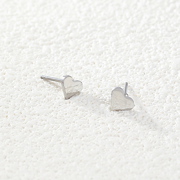PandaHall Stainless Steel Stud Earrings, for Women, Heart, 6mm Stainless Steel Heart
PandaHall Stainless Steel Stud Earrings, for Women, Heart, 6mm Stainless Steel Heart