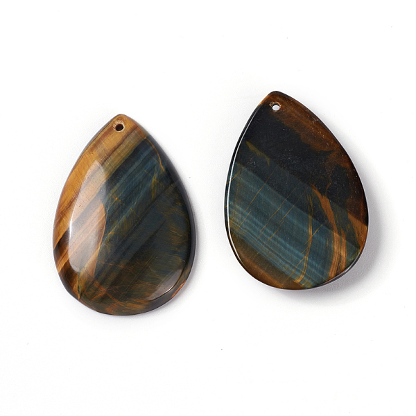PandaHall Natural Tiger Eye Pendants, Teardrop, 50x35x7~8.5mm, Hole: 1.6~1.7mm Tiger Eye Teardrop
PandaHall Natural Tiger Eye Pendants, Teardrop, 50x35x7~8.5mm, Hole: 1.6~1.7mm Tiger Eye Teardrop