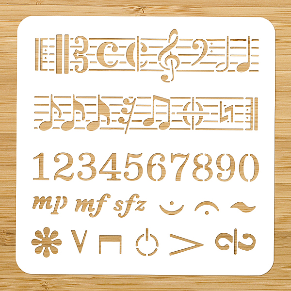 PandaHall Music Numbers Painting Stencil, 11.81x11.81 Inch Reusable DIY Art and Craft Stencils Hollow Out Drawing Painting Template for...
PandaHall Music Numbers Painting Stencil, 11.81x11.81 Inch Reusable DIY Art and Craft Stencils Hollow Out Drawing Painting Template for...