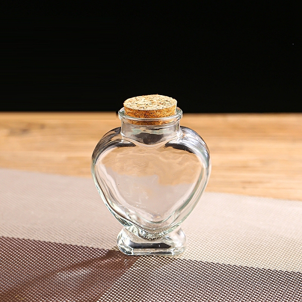 PandaHall Glass Bottle, Wishing Bottle, with Cork Stopper, Heart, Clear, 8x10.3cm, Capacity: 160ml(5.41fl. oz) Glass Heart Clear
PandaHall Glass Bottle, Wishing Bottle, with Cork Stopper, Heart, Clear, 8x10.3cm, Capacity: 160ml(5.41fl. oz) Glass Heart Clear