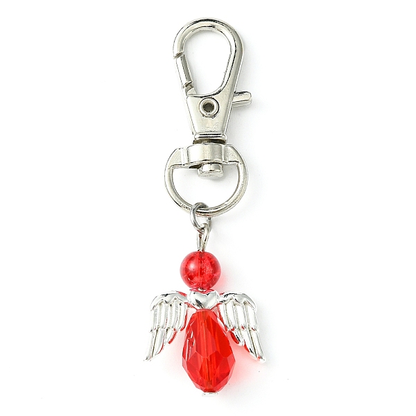 PandaHall Angel Glass Pendant Decoration, with Alloy Swivel Lobster Claw Clasps, Red, 58mm Glass Angel & Fairy Red
PandaHall Angel Glass Pendant Decoration, with Alloy Swivel Lobster Claw Clasps, Red, 58mm Glass Angel & Fairy Red